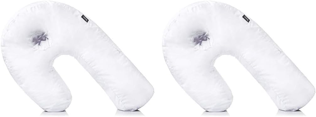 DMI U-Shaped Side Sleeping Pillows For Neck And Shoulder Pain |Side Sleeper Neck Pillow & Pregnancy Pillow Side Sleeper With Ear Hole | Back, Hip, & Sciatica Relief(30"x20"x6")
