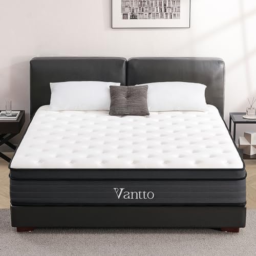 Full Size Mattress, 12 Inch Memory Foam Hybrid Mattress in a Box with Pocket Springs for Motion Isolation Pressure Relief, 100 Nights Trial, CertiPUR-US
