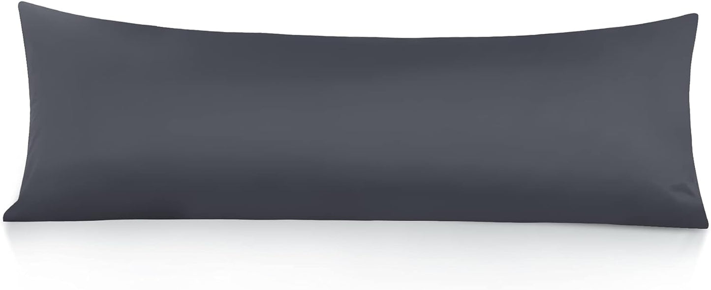 Leeden 100% Cotton Body Pillow Cover, 800 Thread Count 21x54 Soft Breathable Long Body Pillow Pillowcase, White
