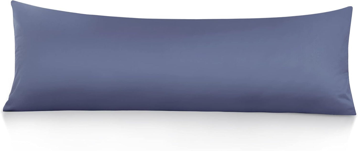 Leeden 100% Cotton Body Pillow Cover, 800 Thread Count 21x54 Soft Breathable Long Body Pillow Pillowcase, White
