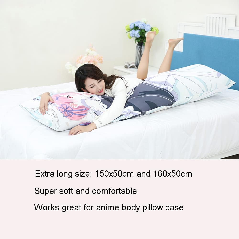 Full Body Pillow Vacuum Package 160x50cm, Anime Body Pillow Insert for Adults, Cooling Long Pillow for Bed, Great for Side Sleeper