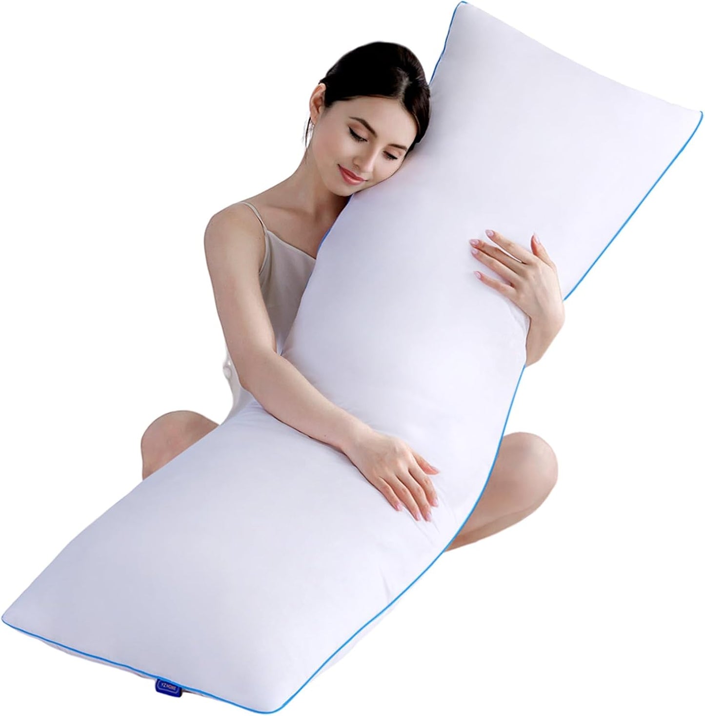 YZ HOME Memory Foam Body Pillow Insert - Full Body Pillow for Adults - Soft Large Long Bed Pillow for Side Sleeper (White, 20 Inchx54 Inch)