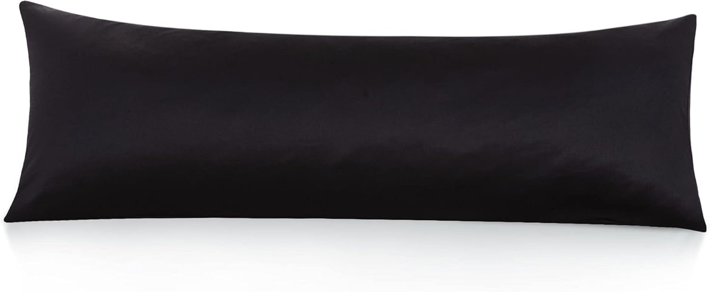 Leeden 100% Cotton Body Pillow Cover, 800 Thread Count 21x54 Soft Breathable Long Body Pillow Pillowcase, White
