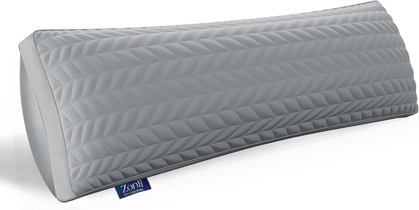 ZonLi Memory Foam Body Pillow for Adults, Long Pillow for Bed, Firm Body Pillow for Side Sleeper, Elegant Quilted Full Length Body Pillows Large -20x54 inch, White