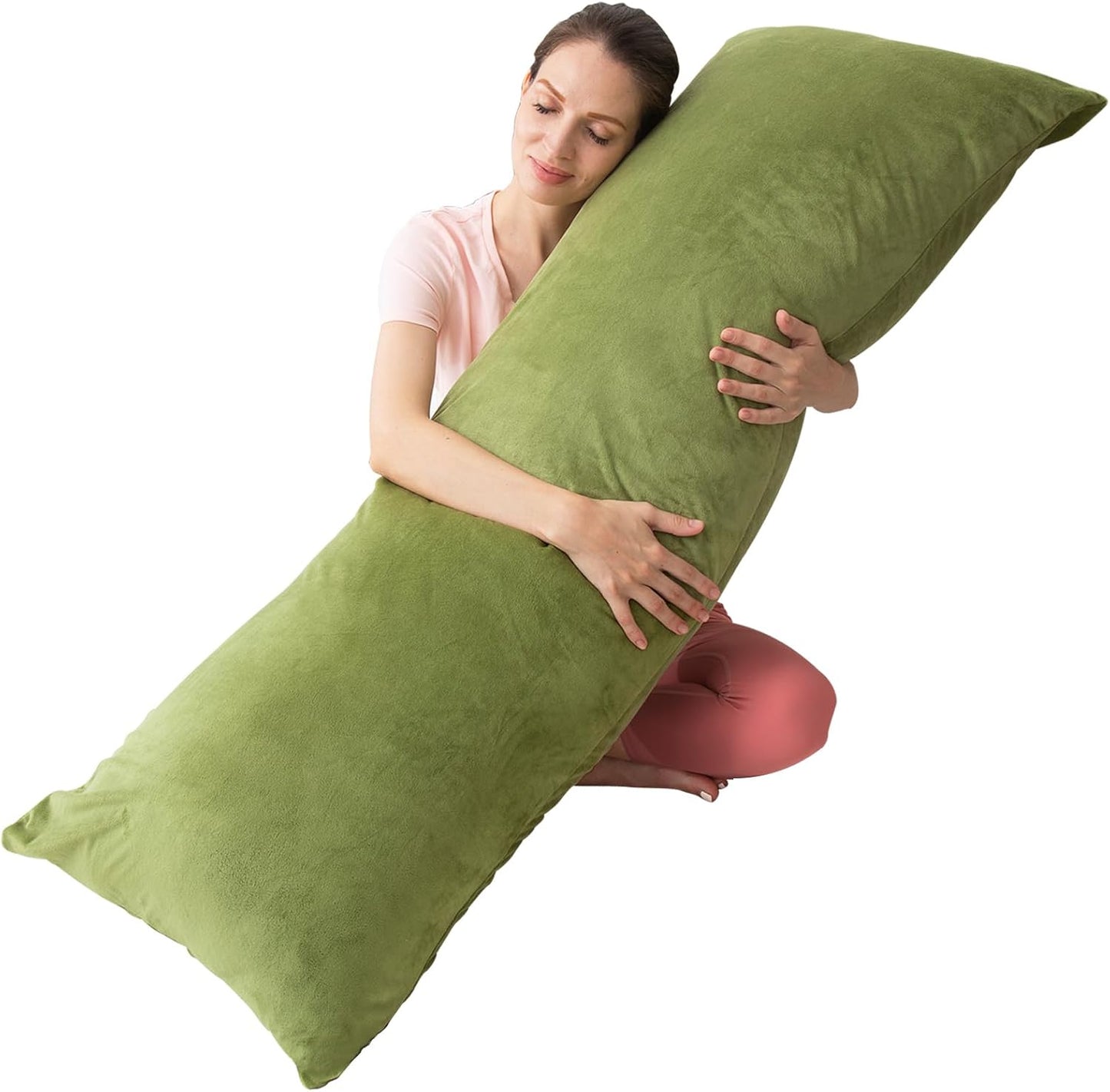 Body Pillow, Cooling Memory Foam Body Pillows for Adults Sleeping, Long Pillow for Bed, Big Large Firm Full Body Pillow for Side Sleeper, 20x54 Inch, White