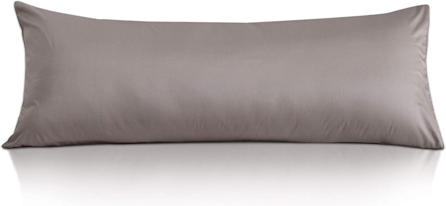Leeden 100% Cotton Body Pillow Cover, 800 Thread Count 21x54 Soft Breathable Long Body Pillow Pillowcase, White
