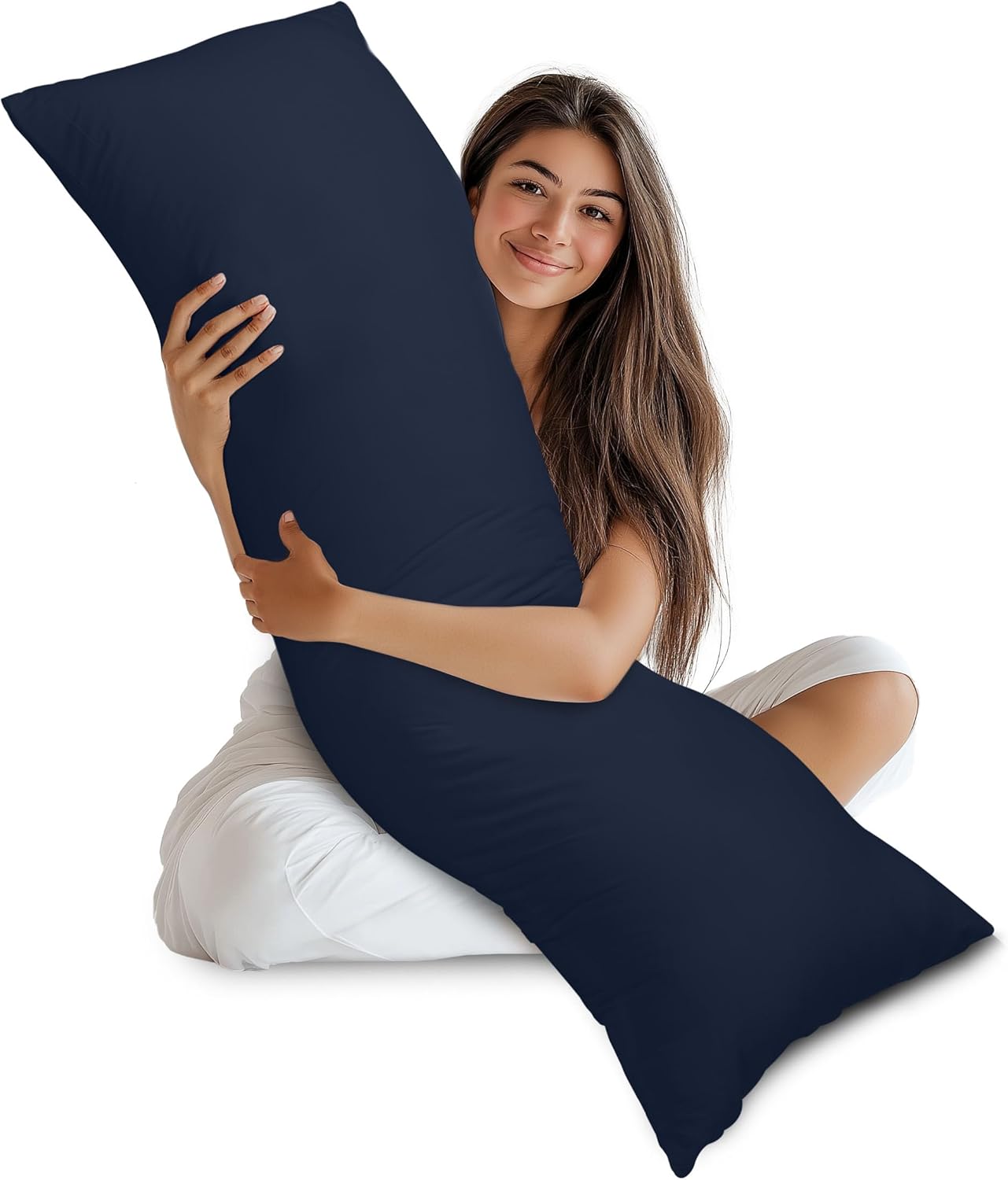 Utopia Bedding Full Body Pillow for Adults (White, 20 x 54 Inch), Long Pillow Insert for Sleeping, Ideal for Side Sleepers