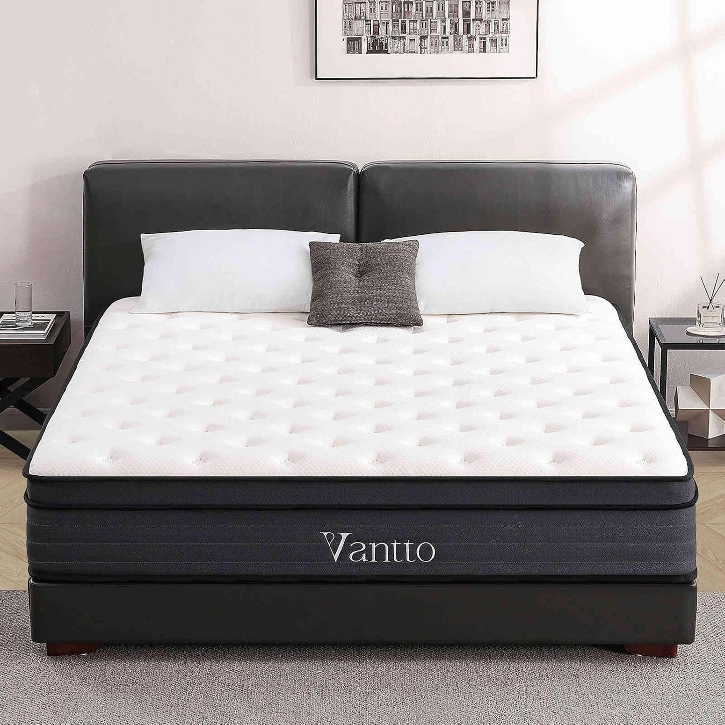 Full Size Mattress, 12 Inch Memory Foam Hybrid Mattress in a Box with Pocket Springs for Motion Isolation Pressure Relief, 100 Nights Trial, CertiPUR-US