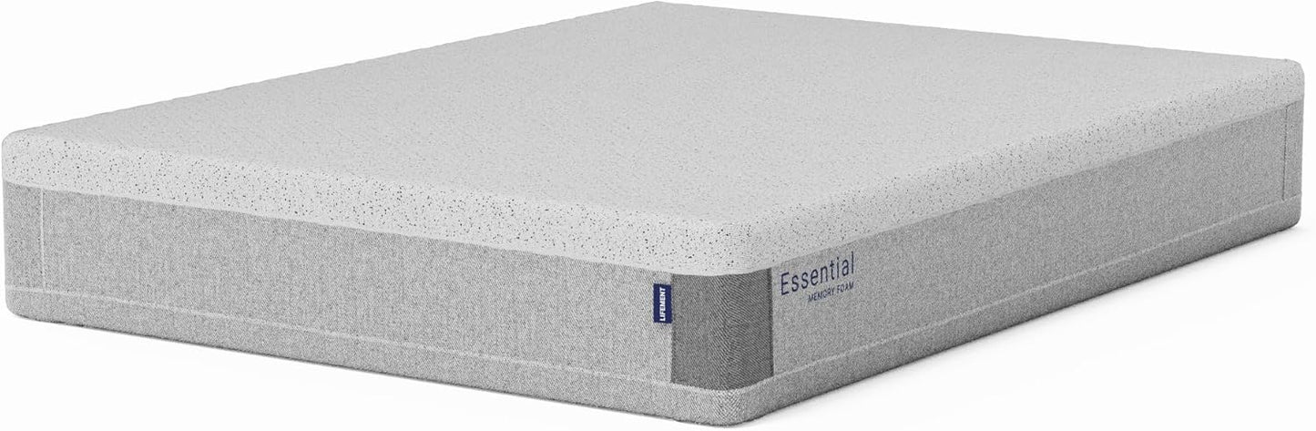 LIFEMENT, Essential 12 Inch Graphite Infused Memory Foam Mattress, Medium Firm, Fiberglass Free, Pressure Relief, Safe & Certified Foams & Cover, 10-Year Warranty, Mattress in a Box, Queen