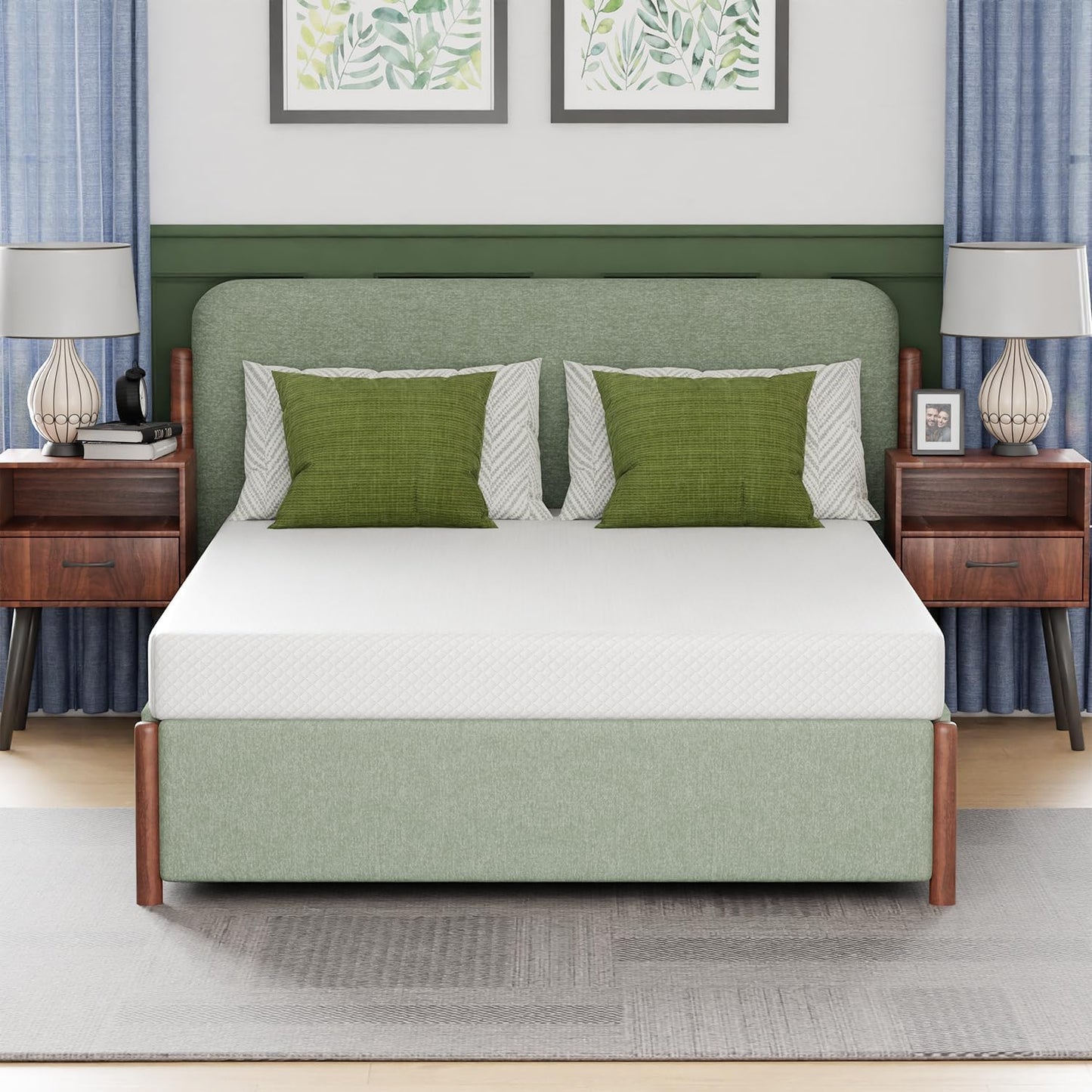 FDW | 5 Inch Twin Mattress | Medium Firm | Gel Memory Foam Mattress | White | Bed in a Box, CertiPUR-US Certified | Pressure Relief, Cooling Ventilated Foam | Washable Removable Cover
