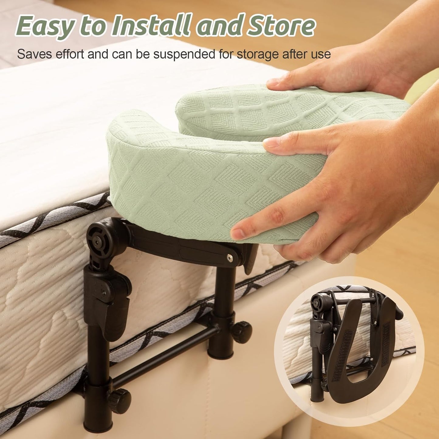 Massage Headrest for Bed, Adjustable Massage Face Cradle at Home, Portable Massage Table Kit for Sleeping Mattress, Face Down Pillow After Eye Surgery