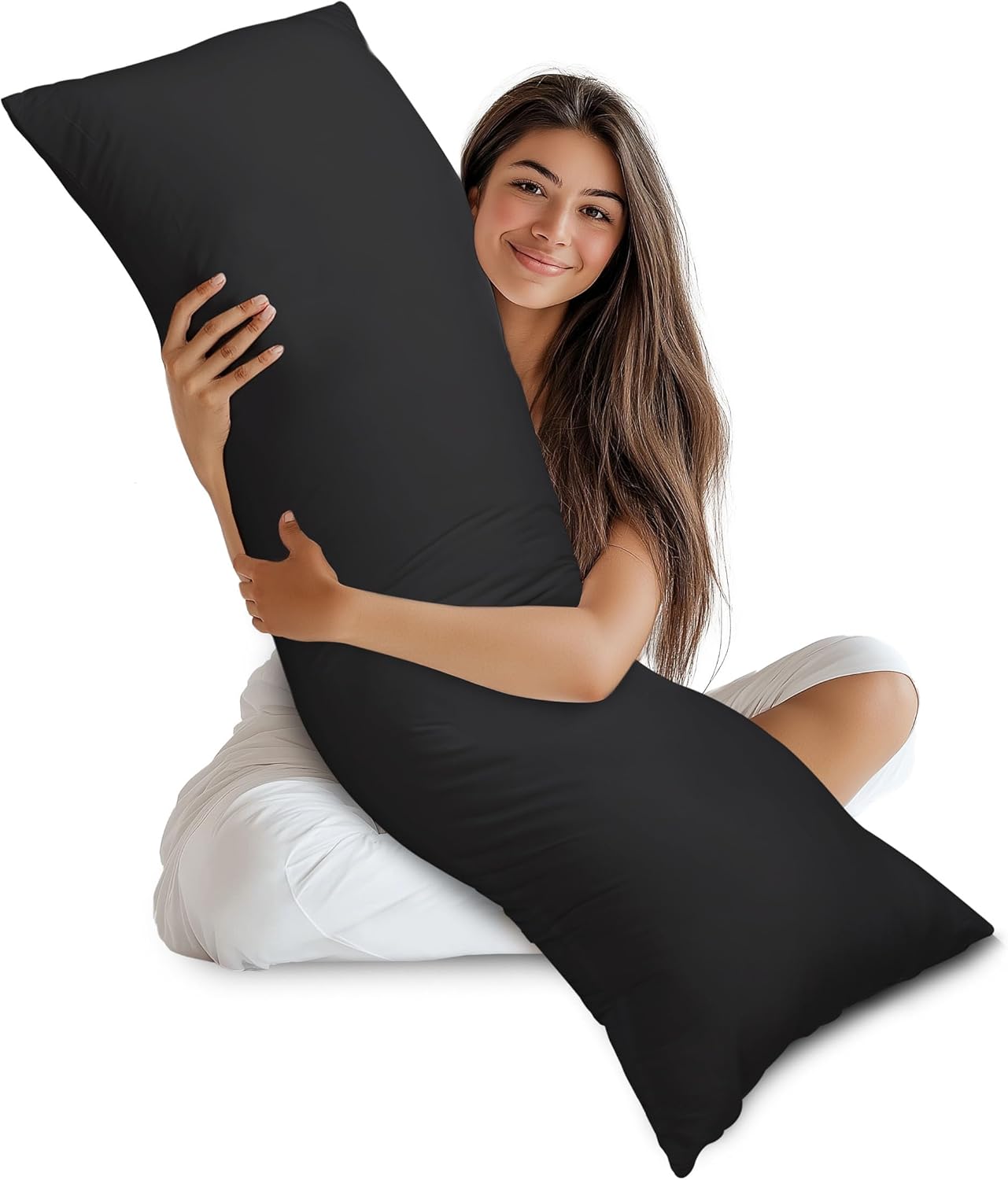 Utopia Bedding Full Body Pillow for Adults (White, 20 x 54 Inch), Long Pillow Insert for Sleeping, Ideal for Side Sleepers