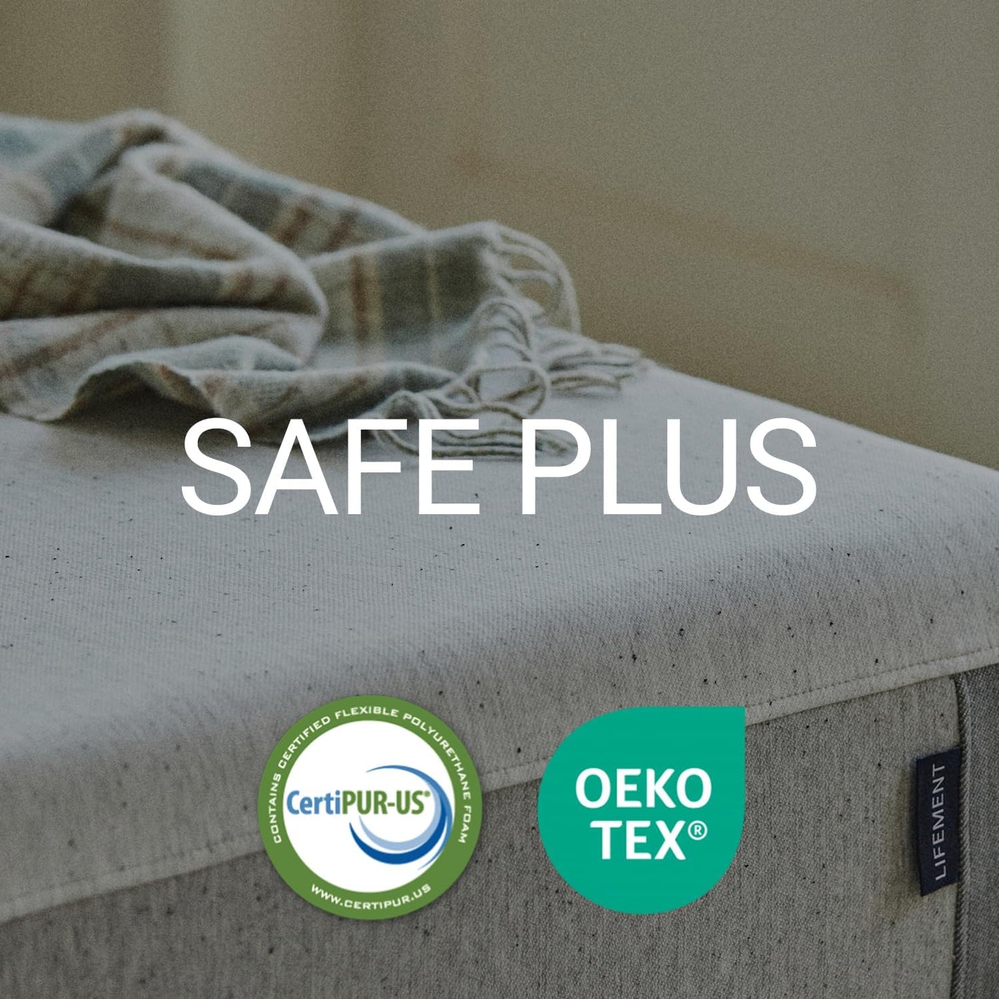 LIFEMENT, Essential 12 Inch Graphite Infused Memory Foam Mattress, Medium Firm, Fiberglass Free, Pressure Relief, Safe & Certified Foams & Cover, 10-Year Warranty, Mattress in a Box, Queen