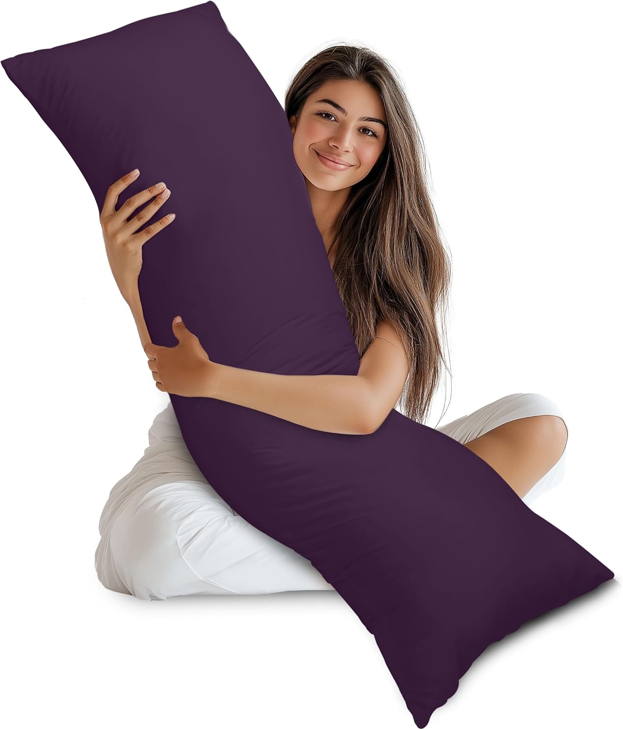 Utopia Bedding Full Body Pillow for Adults (White, 20 x 54 Inch), Long Pillow Insert for Sleeping, Ideal for Side Sleepers
