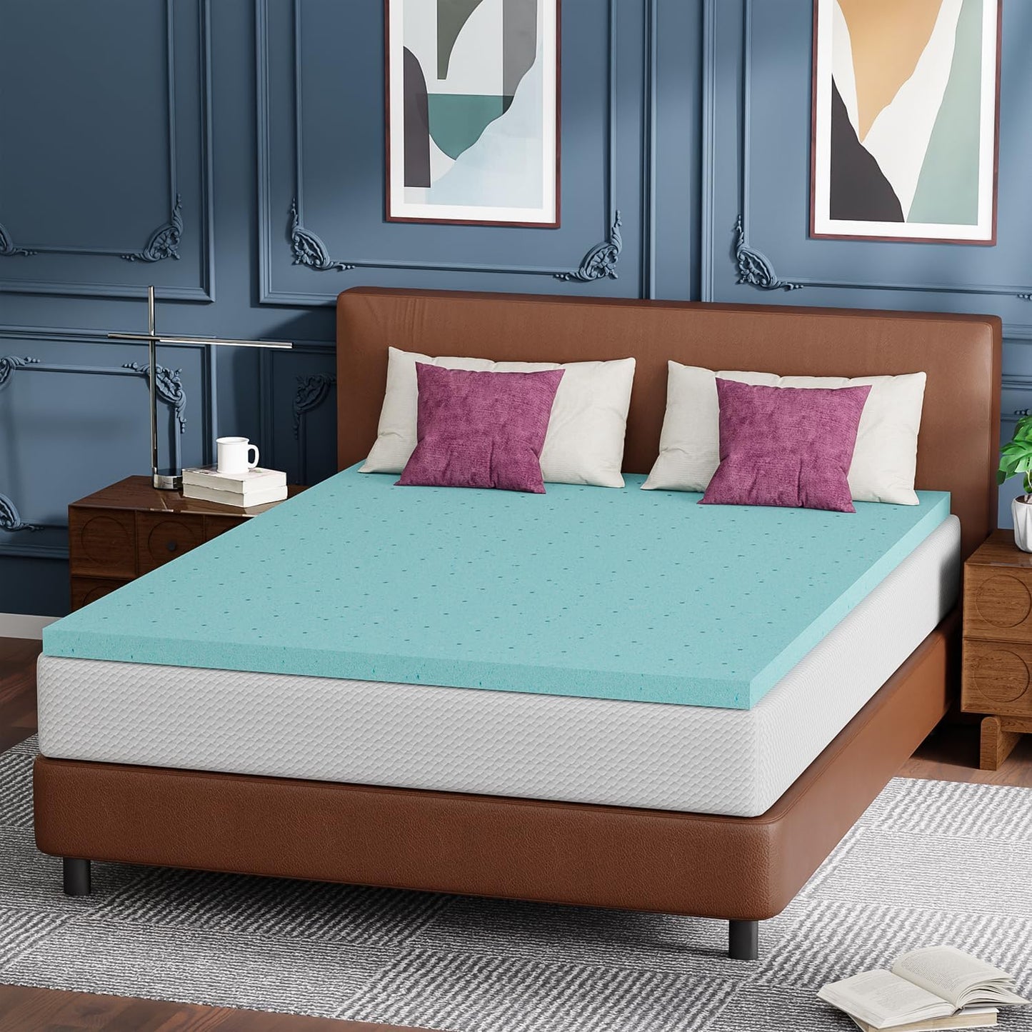 FDW | 5 Inch Twin Mattress | Medium Firm | Gel Memory Foam Mattress | White | Bed in a Box, CertiPUR-US Certified | Pressure Relief, Cooling Ventilated Foam | Washable Removable Cover
