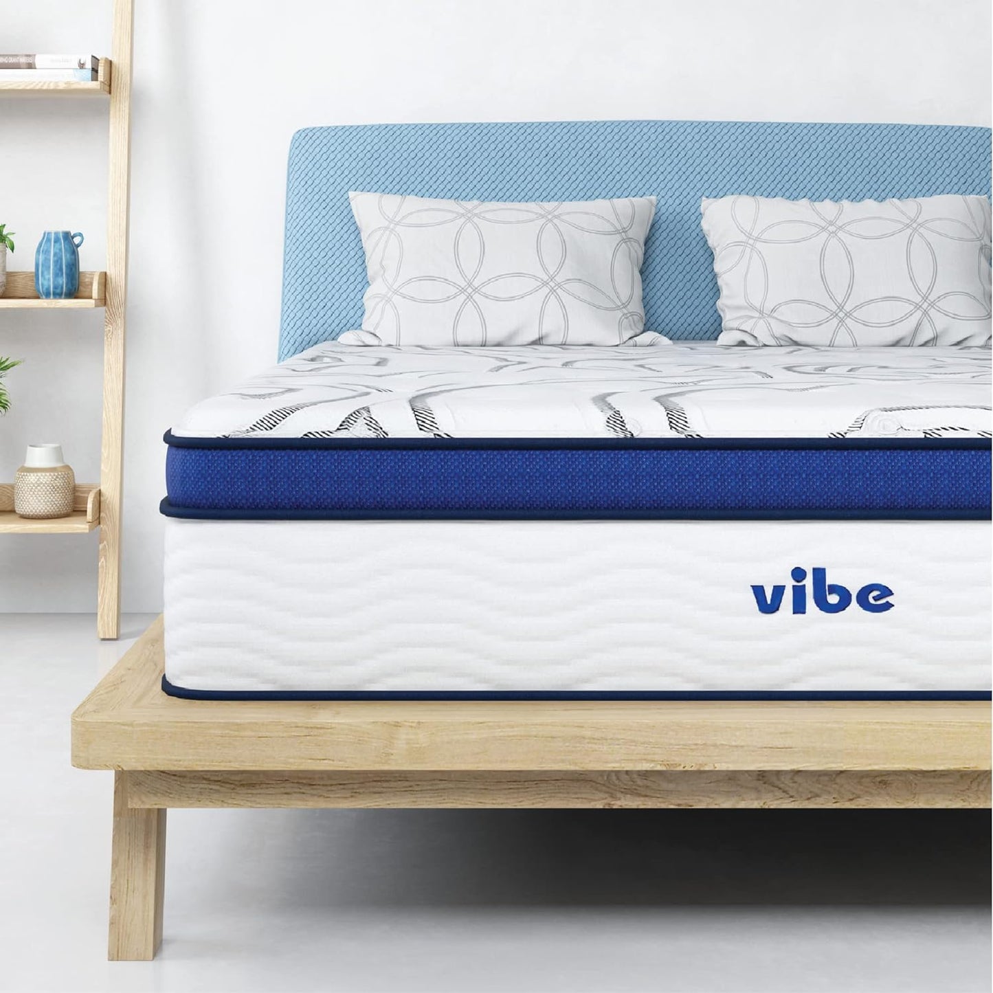 Vibe Gel Memory Foam Mattress, 12-Inch CertiPUR-US Certified Bed-in-a-Box, King, White