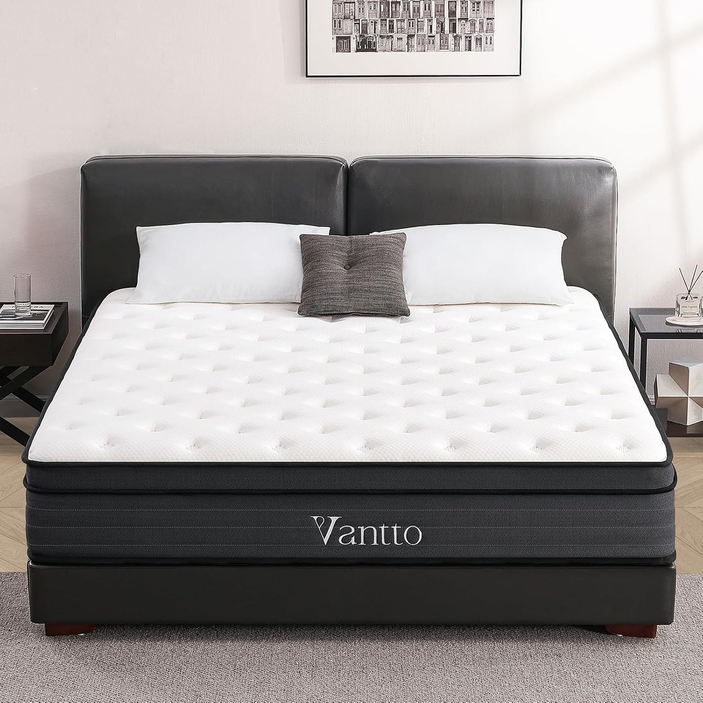 Full Size Mattress, 12 Inch Memory Foam Hybrid Mattress in a Box with Pocket Springs for Motion Isolation Pressure Relief, 100 Nights Trial, CertiPUR-US