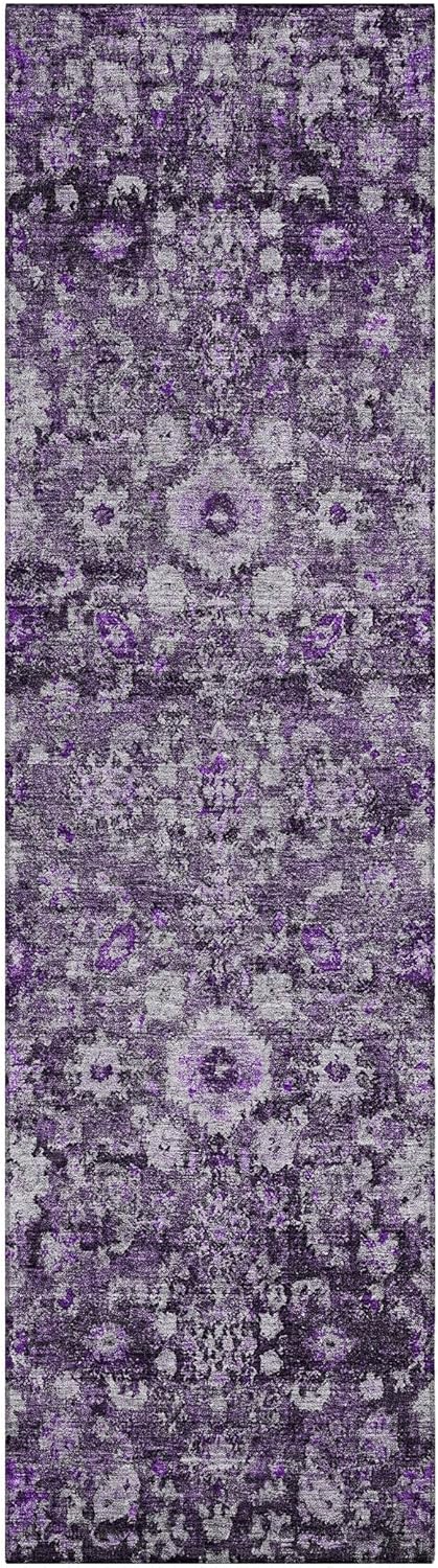 Addison Rugs Chantille ACN651 Purple 8' x 10' Indoor Outdoor Area Rug, Easy Clean, Machine Washable, Non Shedding, Bedroom, Living Room, Dining Room, Kitchen, Patio Rug