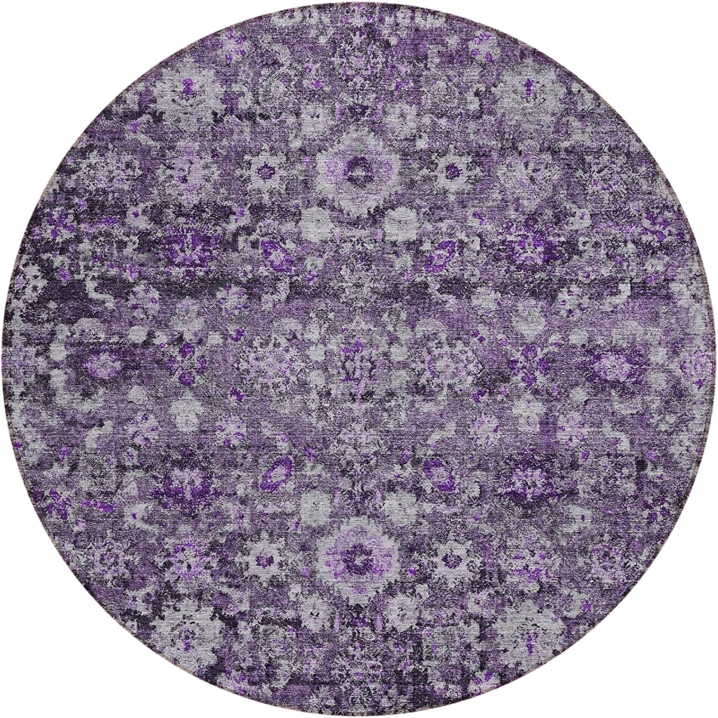 Addison Rugs Chantille ACN651 Purple 8' x 10' Indoor Outdoor Area Rug, Easy Clean, Machine Washable, Non Shedding, Bedroom, Living Room, Dining Room, Kitchen, Patio Rug
